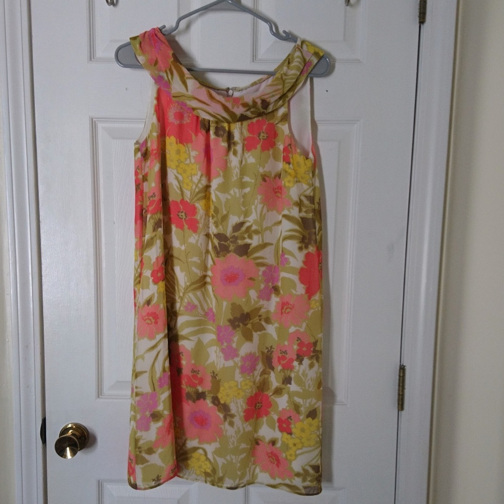 Garnet Hill silk shift dress